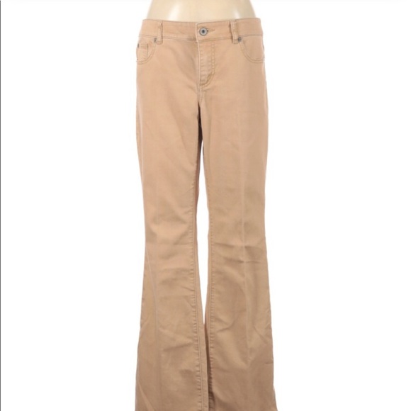CHICOS  size 0 tan wide leg pants - Picture 1 of 8